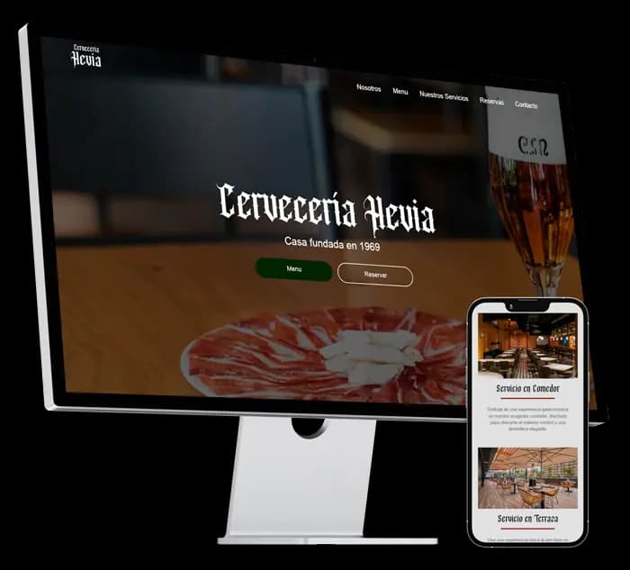 Desarrollo Web Cervecería Hevia